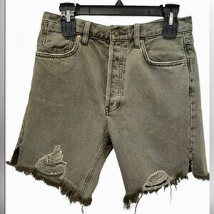 We The Free Denim Shorts Women’s Size 27 Free People Thrashed